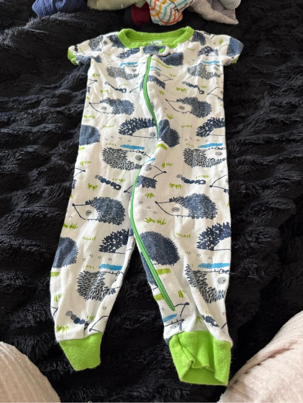 Carter's Assorted Kids Footie Sleepers in Blue, Orange, Green & Gray